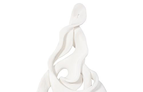 Phillips Collection Cast Dancing Sculpture Pli White Stone Accent