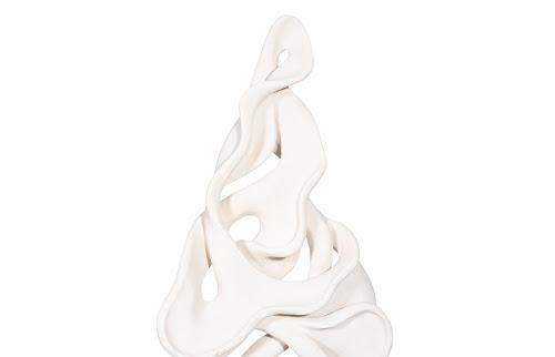 Phillips Collection Cast Dancing Sculpture Pli White Stone Accent