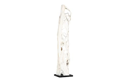 Phillips Collection Cast Entwined Root Column Sculpture Faux Bleached Accent