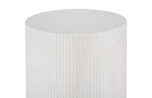 Phillips Collection Groovy Pedestal White Stone Accent