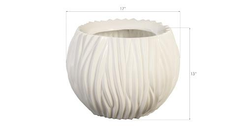 Phillips Collection Alon Gel Coat White Planter