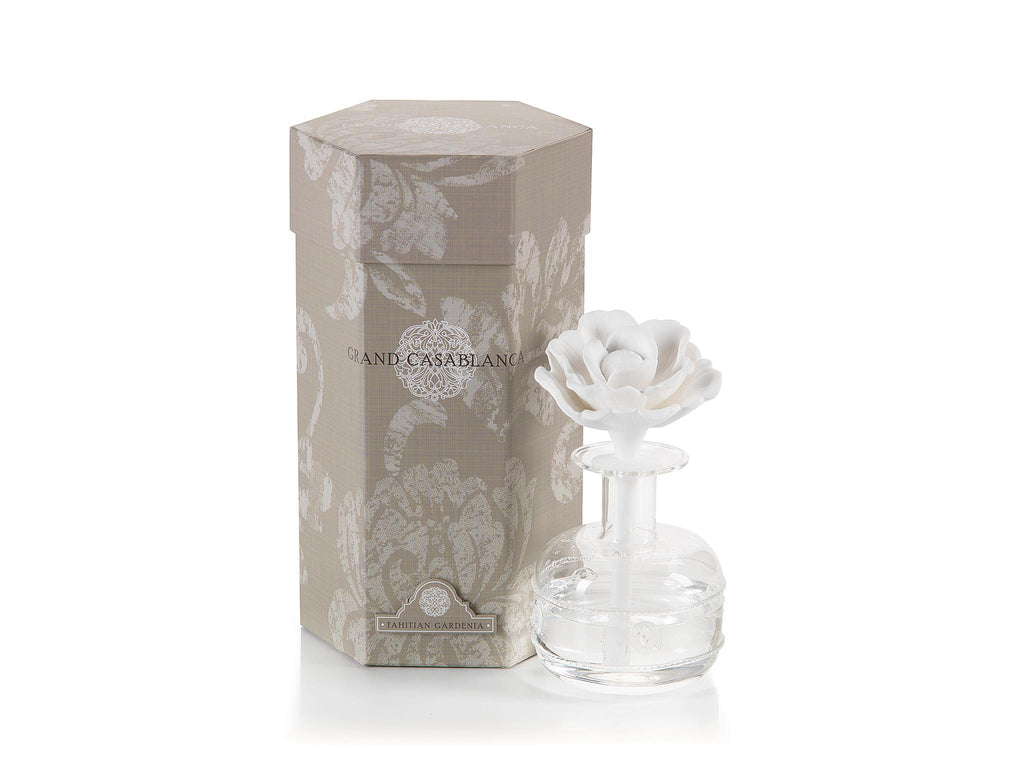 Zodax Grand Casablanca Porcelain Diffuser, Tahitian Gardenia