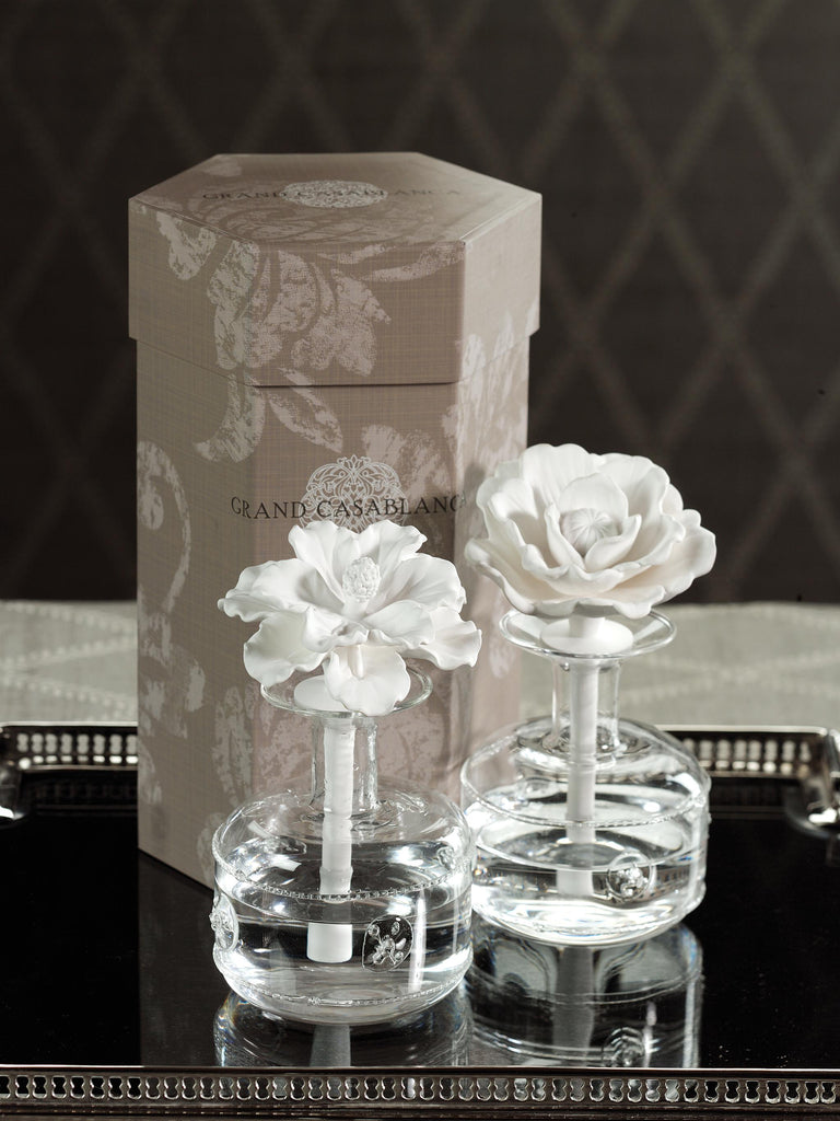 Zodax Grand Casablanca Porcelain Diffuser, Tahitian Gardenia