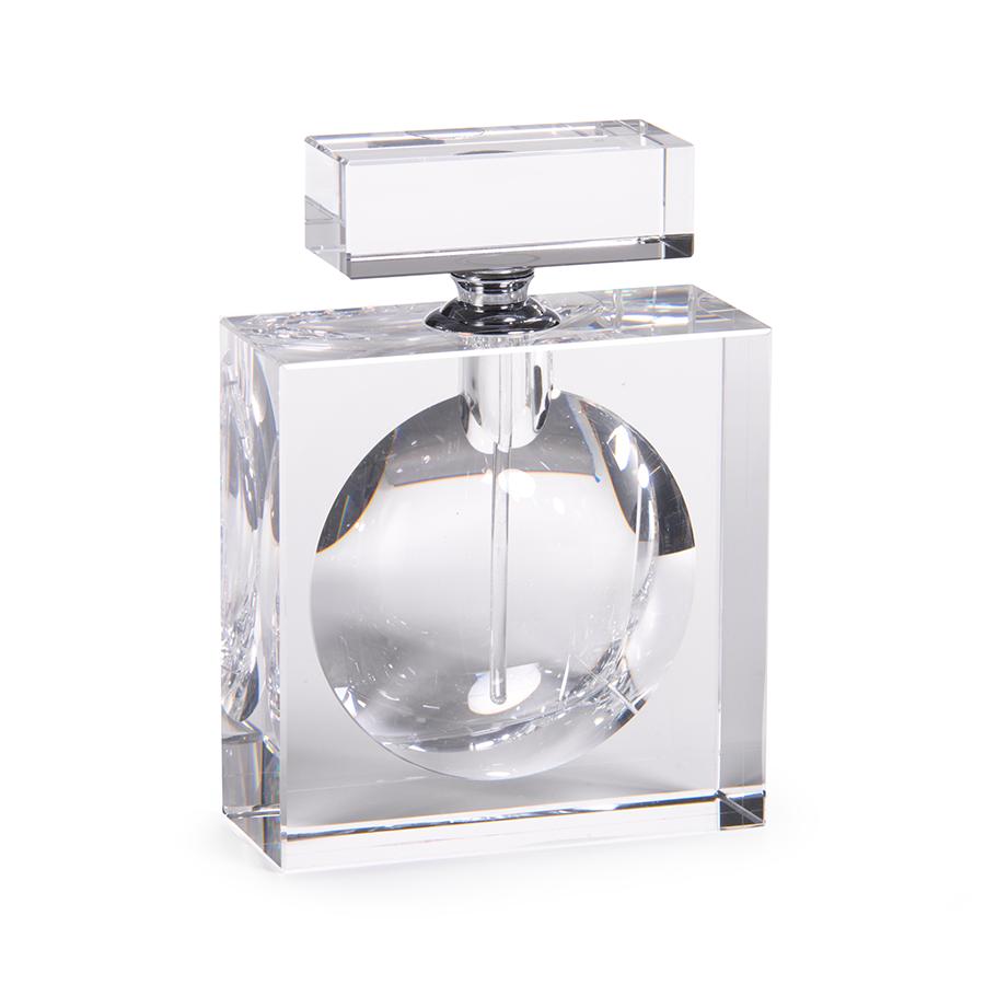 Zodax 6-Inch Tall Amari Square Glass Perfume Bottle