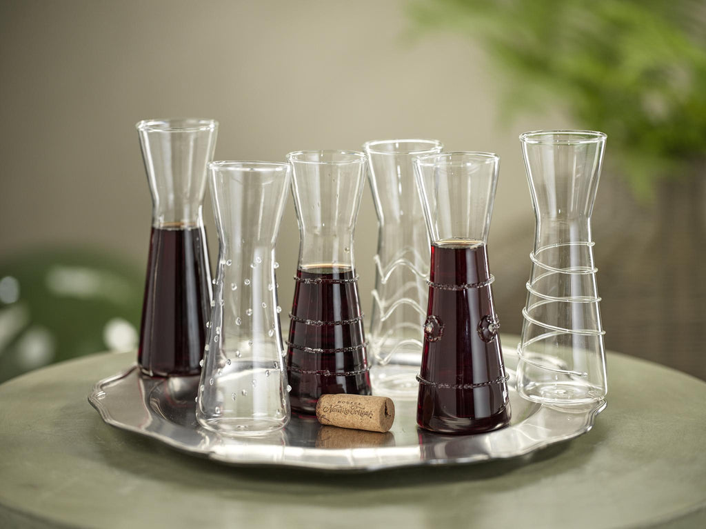 Zodax 6-Piece Zalli Assorted Glass Carafe Set