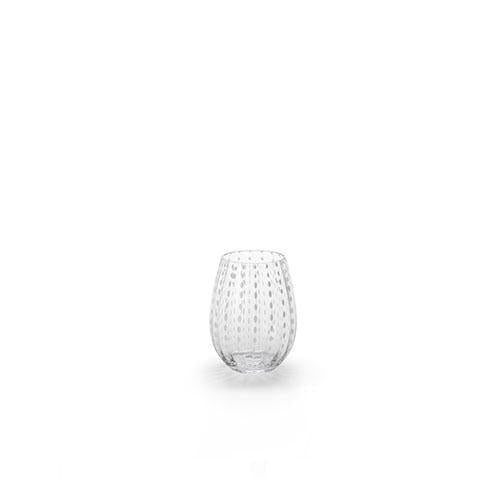 Zodax 5-Inch Tall Fintan Stemless Glass, Set of 6