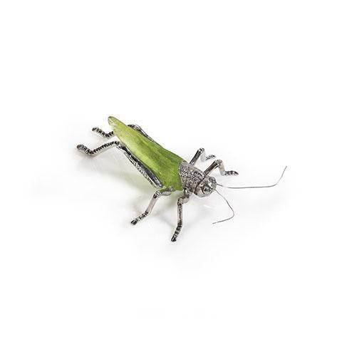 Zodax Decorative Green Grasshopper Figurines, Set of 2