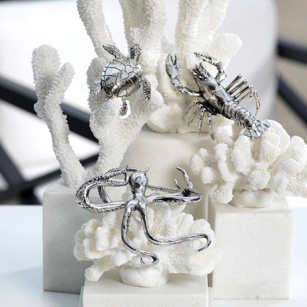 Zodax Decorative Silver Prawn Figurine