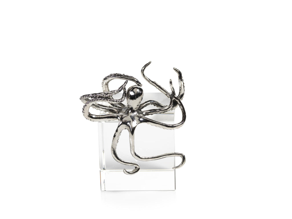 Zodax Decorative Silver Octopus Figurine