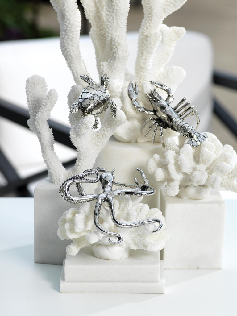 Zodax Decorative Silver Octopus Figurine