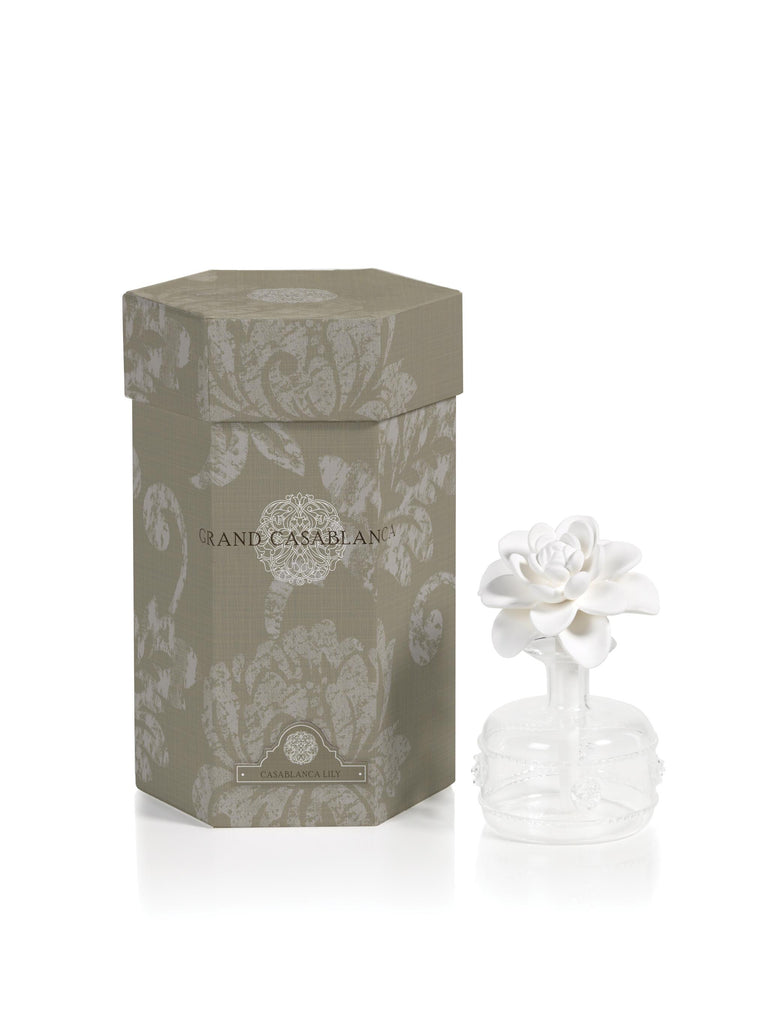 Zodax Mini Grand Casablanca Porcelain Diffuser, Casablanca Lily