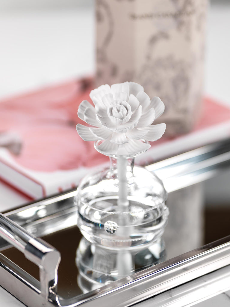 Zodax Mini Grand Casablanca Porcelain Diffuser, Moroccan Peony