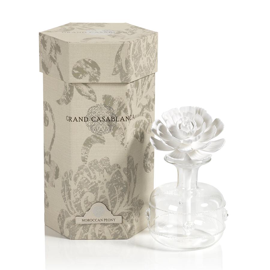 Zodax Grand Casablanca Porcelain Diffuser, Moroccan Peony