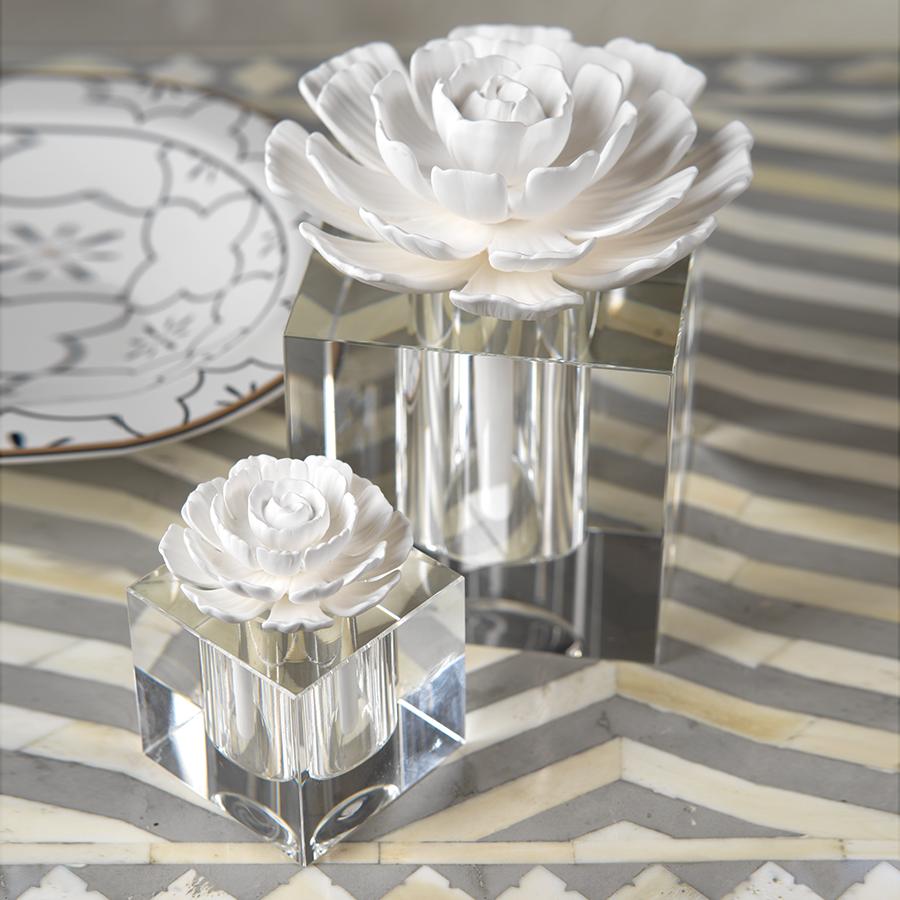 Zodax Modena Small Porcelain Diffuser, Moroccan Peony