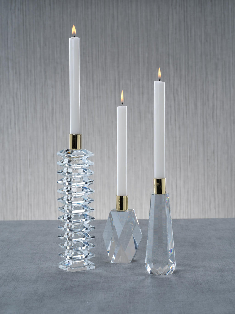 Zodax Florella Diamond Crystal Candle Holder