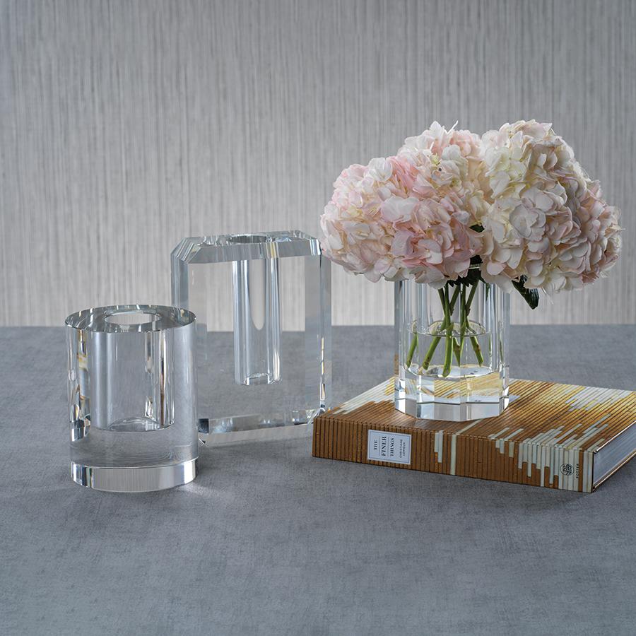 Zodax Edita Round Crystal Glass Vase