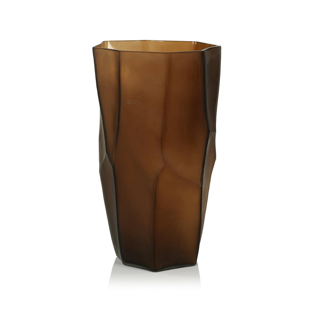 Zodax 17" Vita  Amber Glass Vase