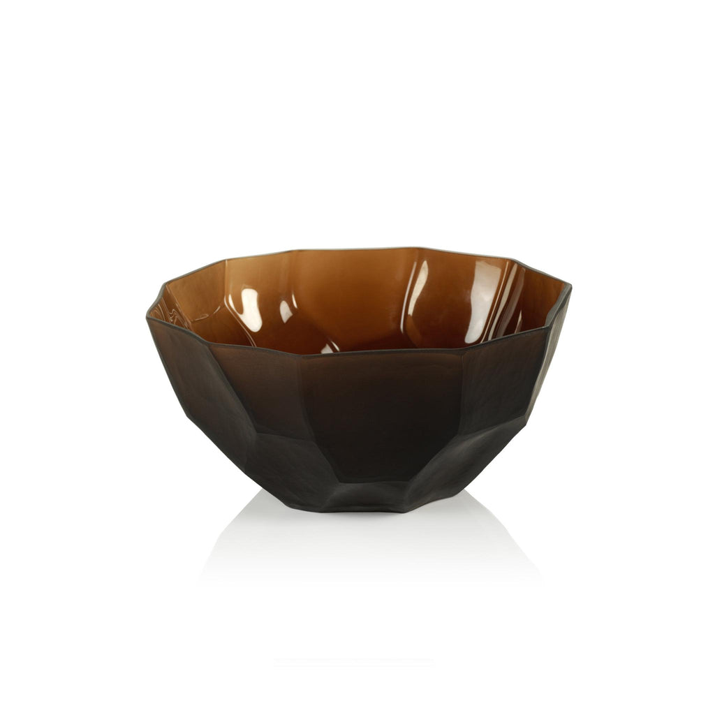 Zodax Vita Amber Glass Bowl