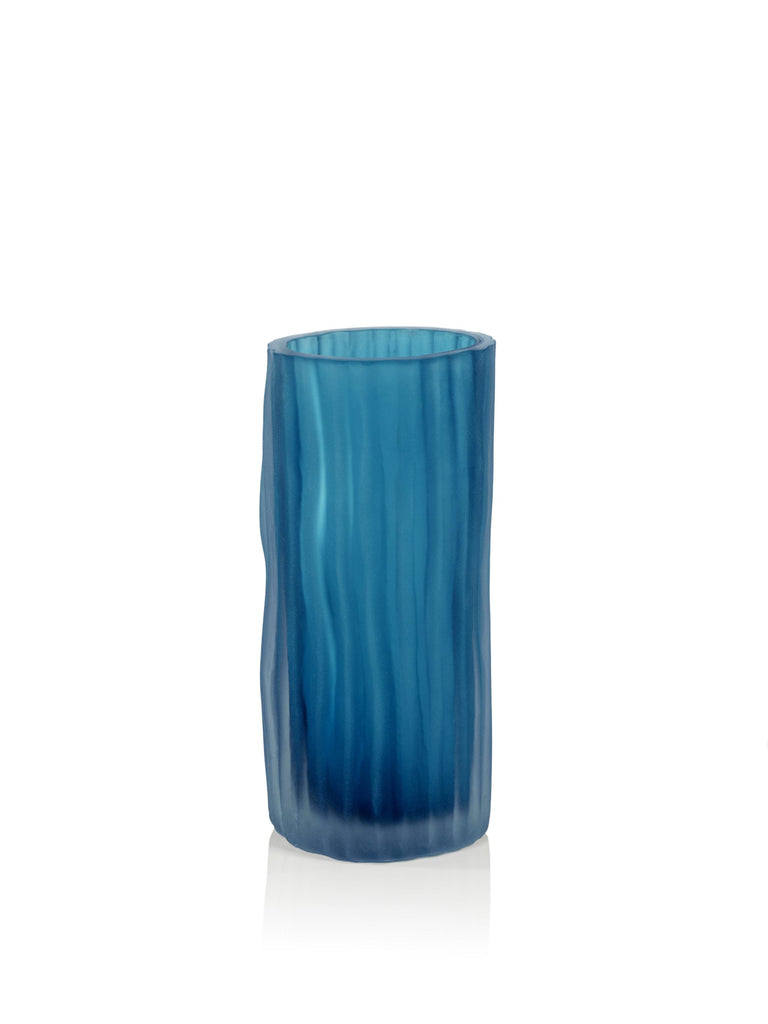 Zodax 10.25" Falko Powder Glass Vase