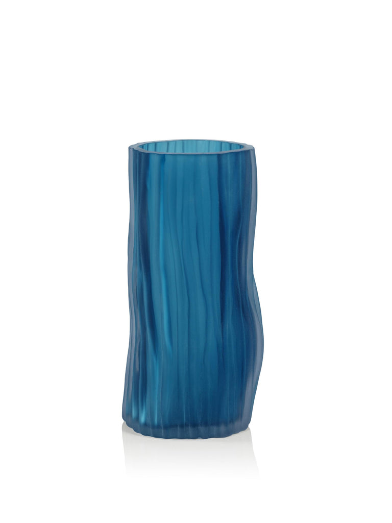 Zodax 11.25" Falko Powder Glass Vase