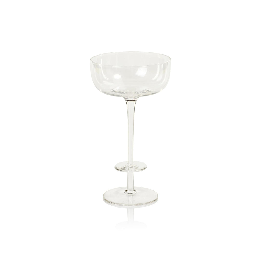 Zodax Ganvie Champagne Coup / Martini Glasses, Set of 4