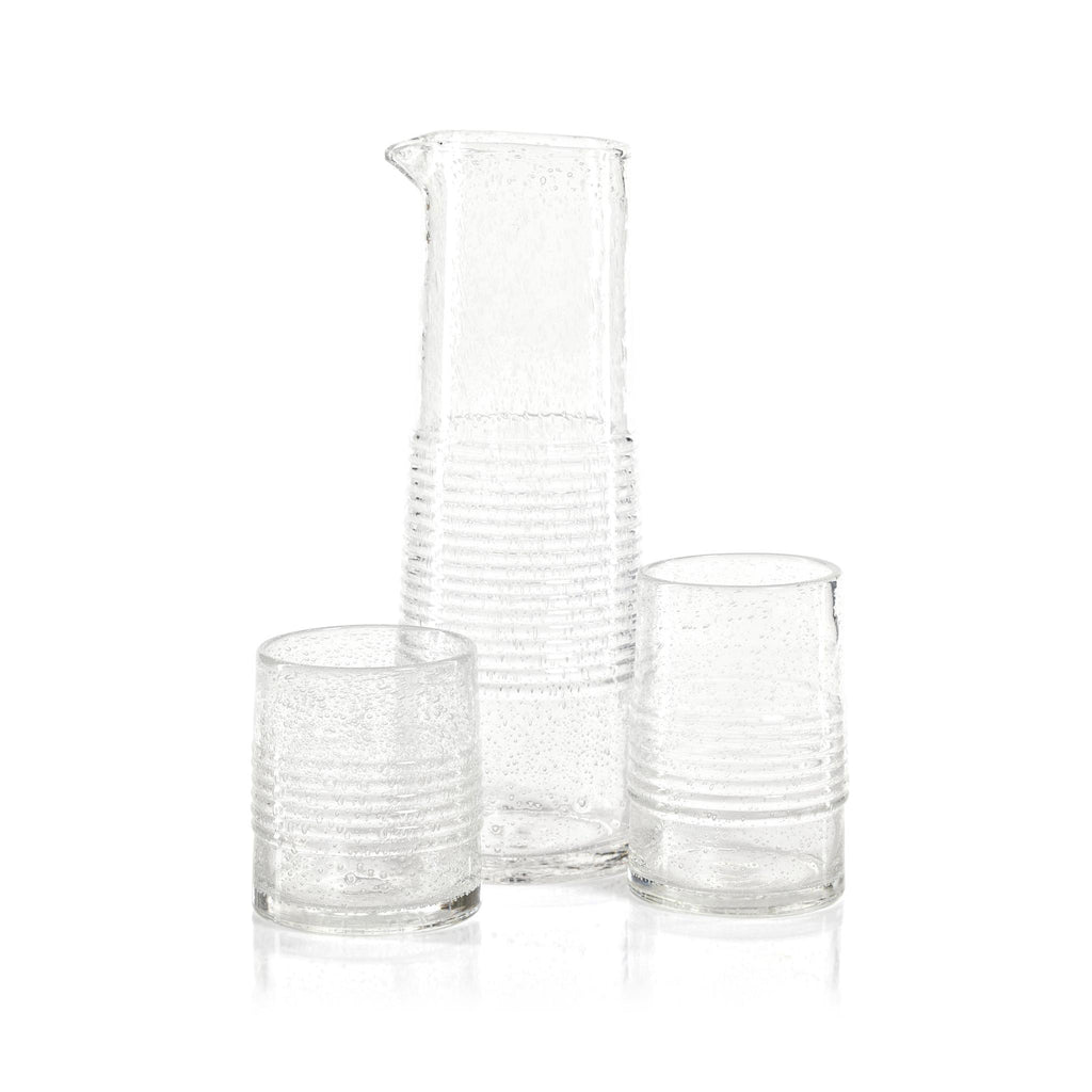 Zodax Langston Bubble Double Old Fashioned Glasses, Set of 6