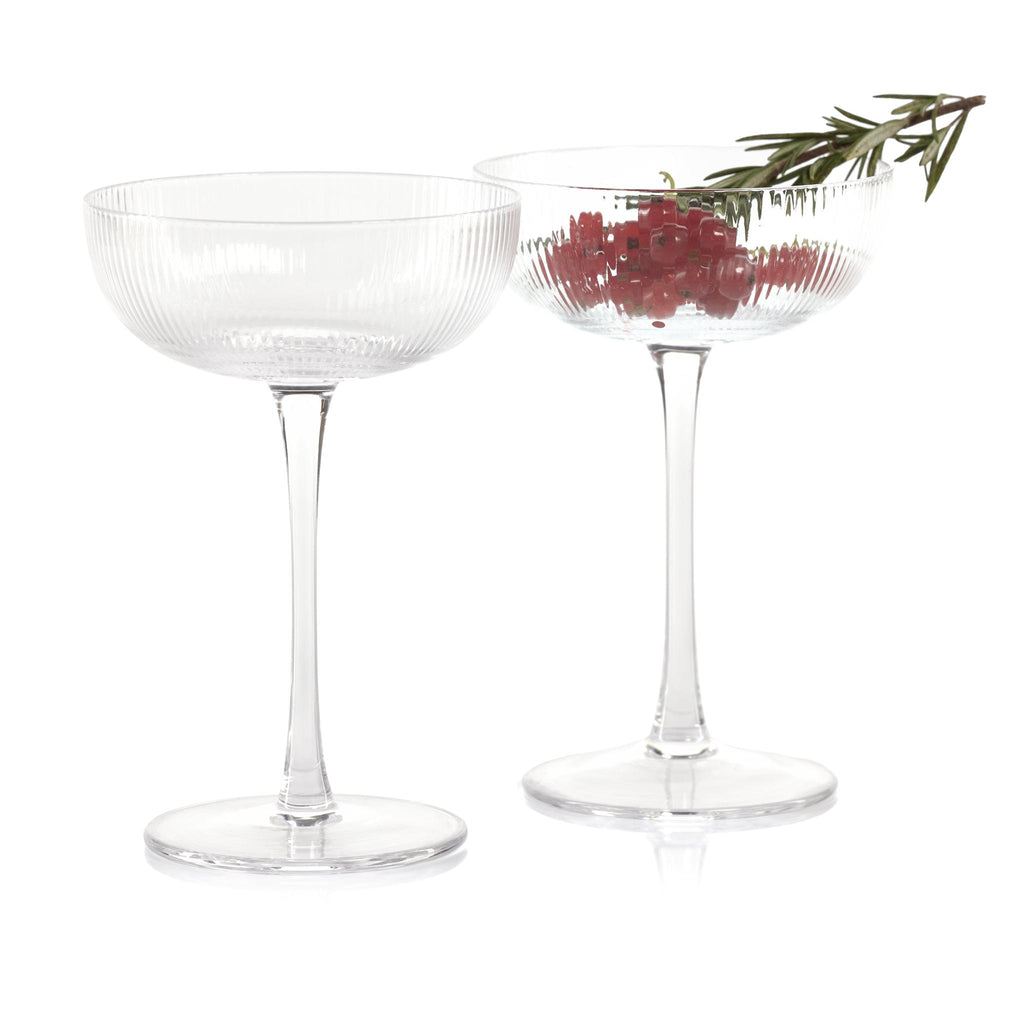 Zodax Bassel Martini Glasses, Set of 4