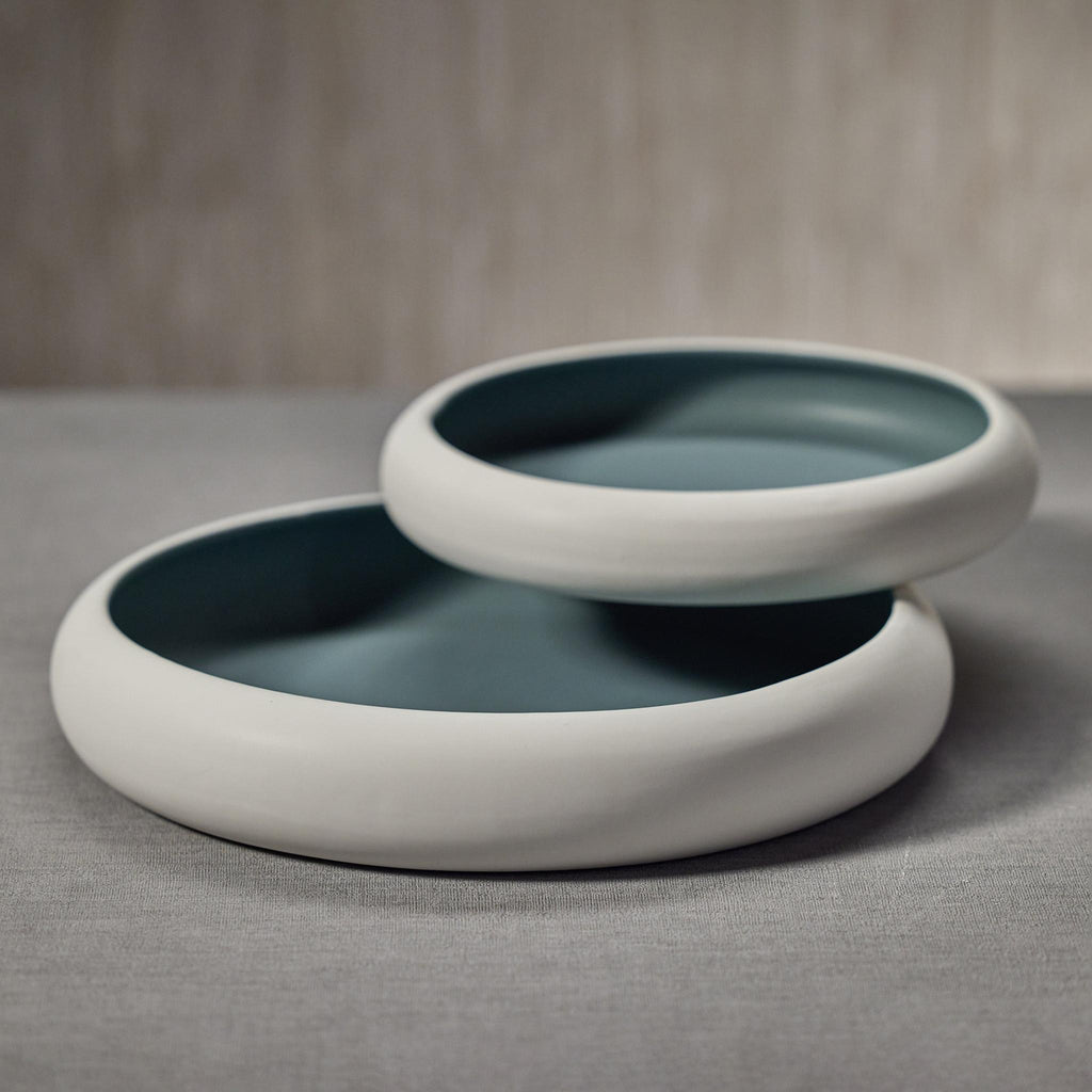 Zodax 10.75" Arlo Matte Aqua Serving Platter