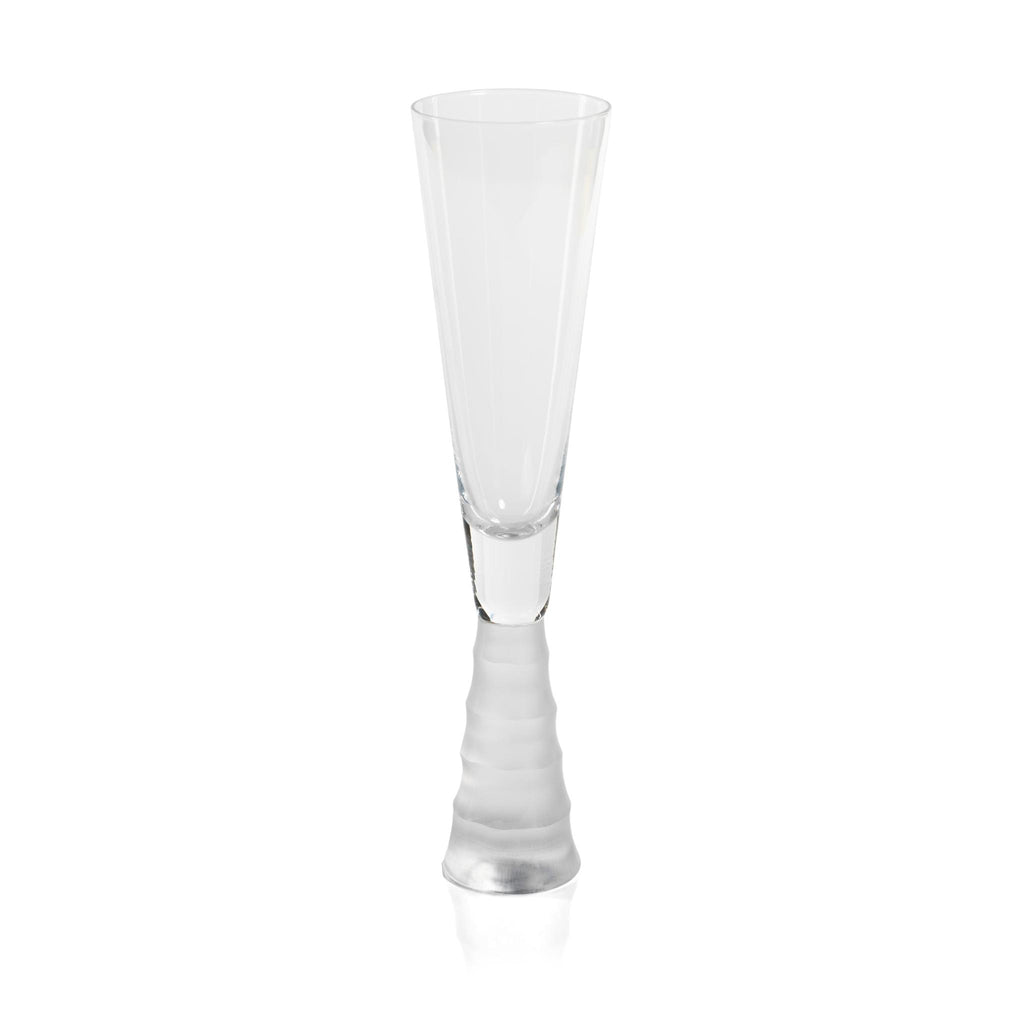 Zodax Terrell Bamboo Stem Champagne Flutes, Set of 4