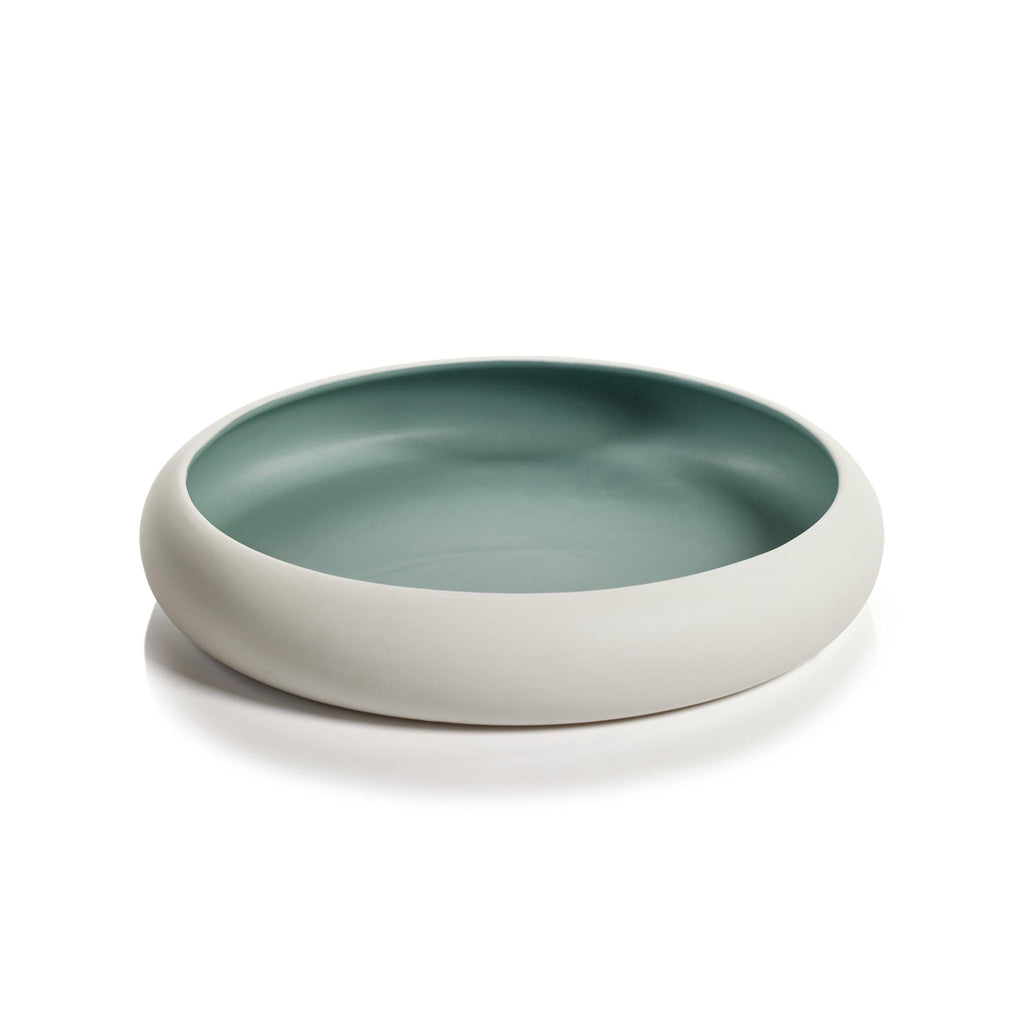 Zodax 13.75" Arlo Matte Aqua Serving Platter