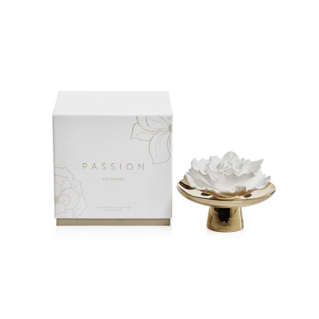 Zodax Passion Porcelain Diffuser, Fig Vetiver