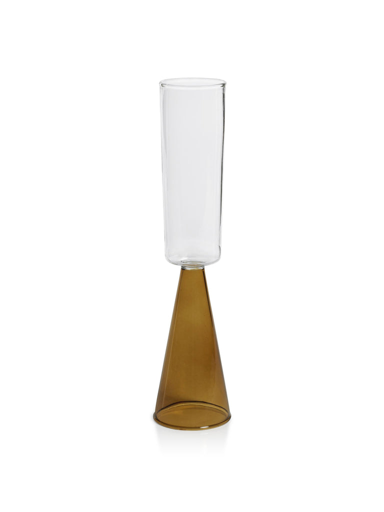 Zodax Amber Viterbo Champagne Flutes, Set of 4