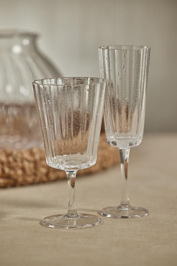 Zodax Barletta Bubble Wine Glasses, Set of 4