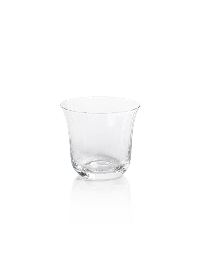 Zodax Kenley Clear Optic Tumbler Glasses, Set of 4