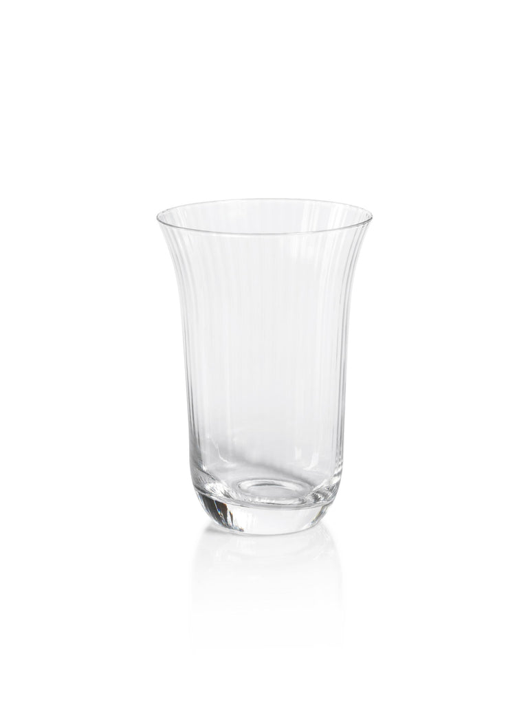 Zodax Kenley Clear Optic  Highball Glasses, Set of 4