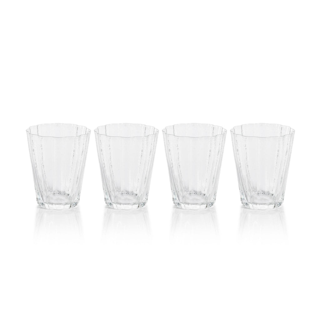 Zodax Barletta Bubble Tumbler Glasses, Set of 4