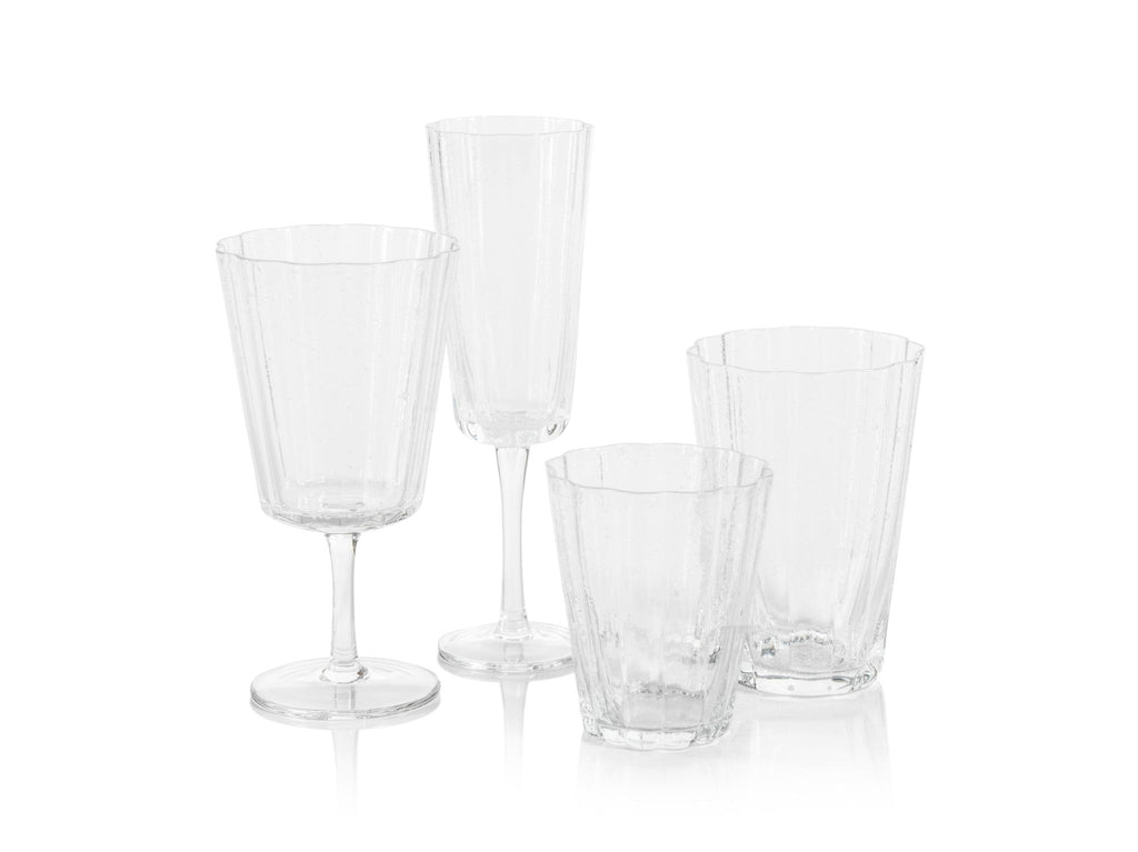 Zodax Barletta Bubble Tumbler Glasses, Set of 4