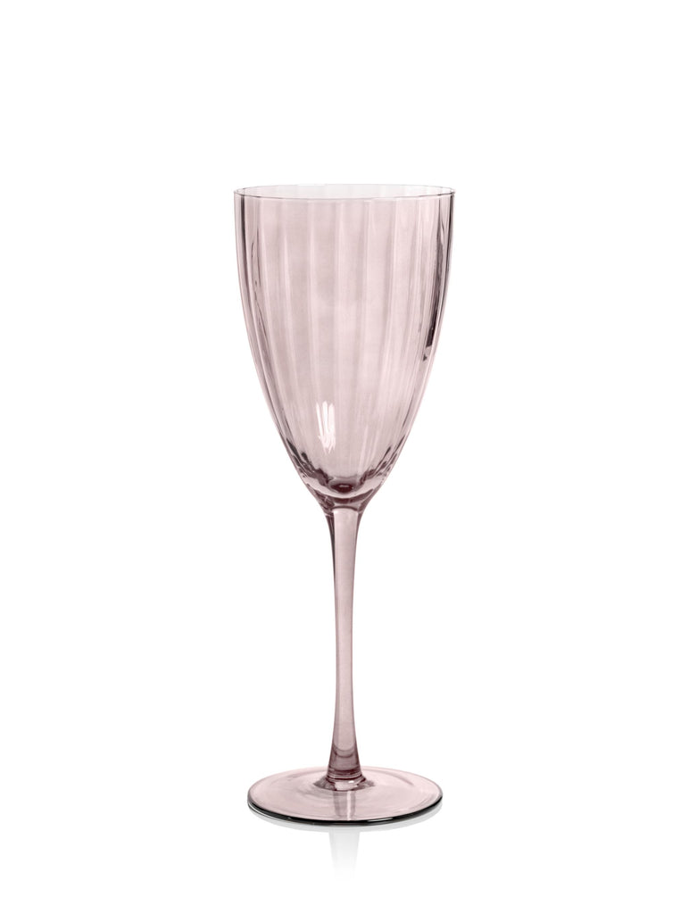 Zodax Wine Malden Optic White Wine Glasses, Set of 4