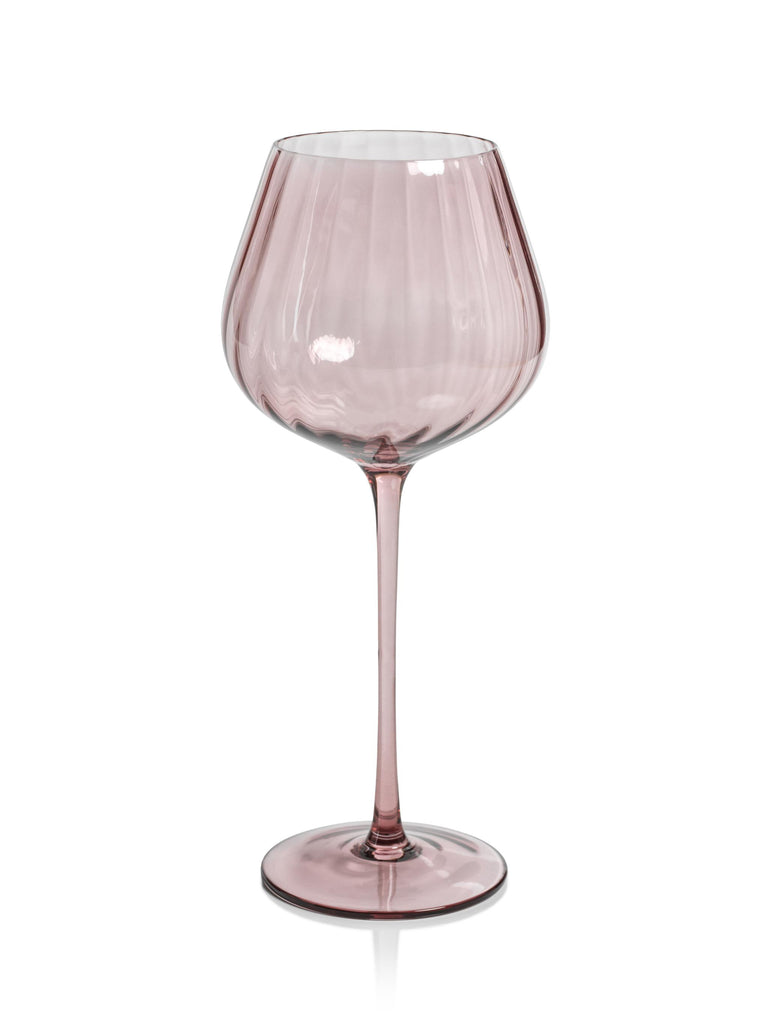 Zodax Wine Malden Optic Red Wine Glasses, Set of 4