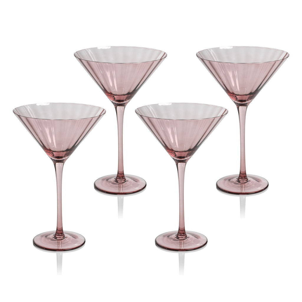 Zodax Wine Malden Optic Martini Glasses, Set of 4