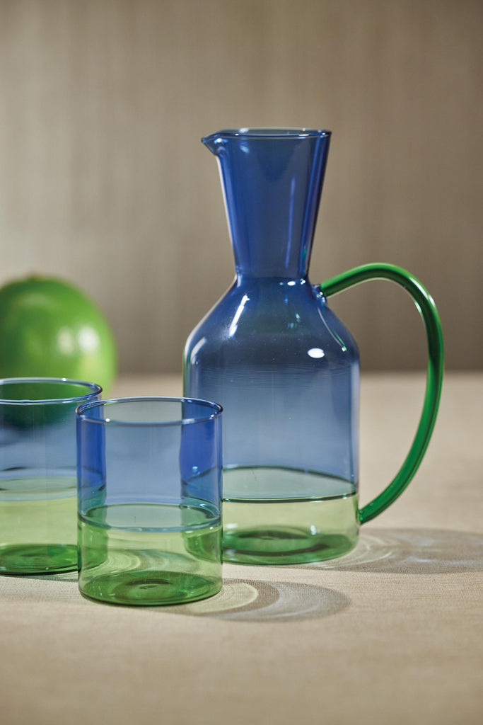 Zodax Renell Two-Toned Glass Pitcher