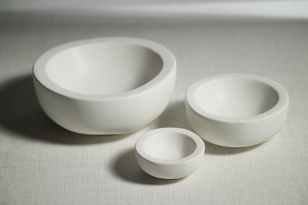 Zodax Modica 4.5" Soft Organic Shape Ceramic Bowls, Set of 4