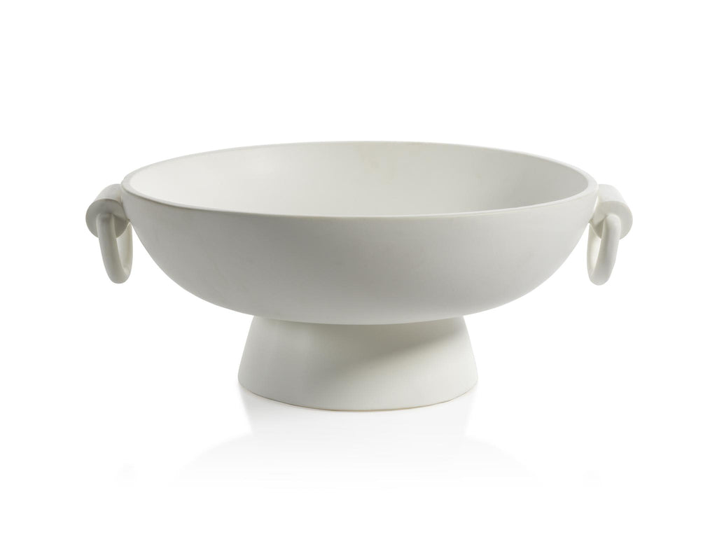 Zodax Vertou Matt White Ceramic Bowl