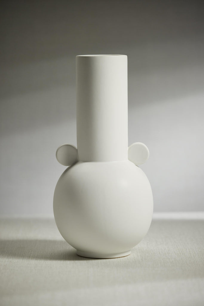 Zodax Braga Matt White Ceramic Vase