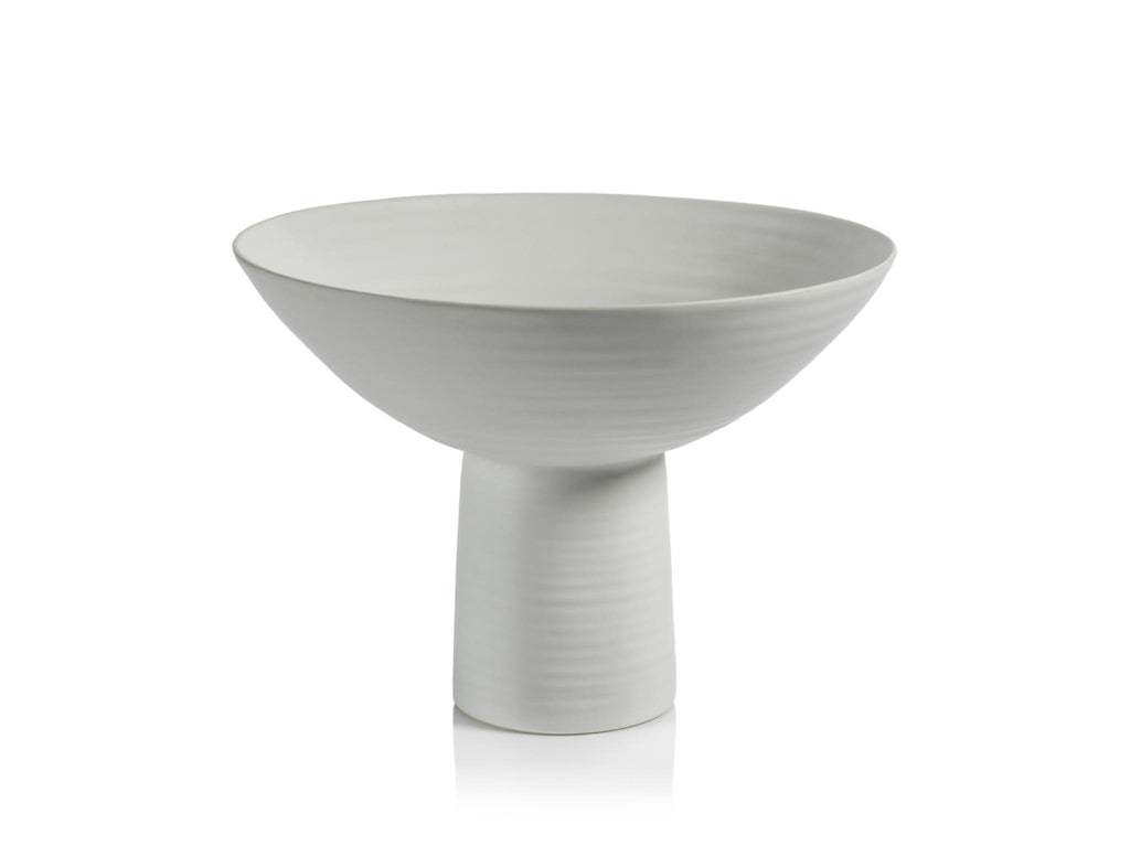 Zodax Large Nurana Funnel Ceramic Bowl