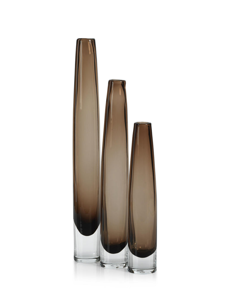 Zodax Small Torcy Slim Taupe Vase