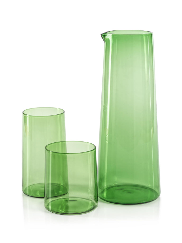 Zodax Fern Green Lorient Tumbler Glasses,  Set of 6