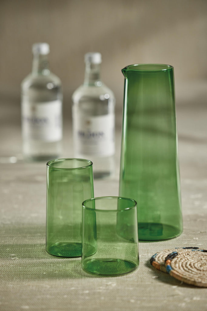 Zodax Fern Green Lorient Tumbler Glasses,  Set of 6