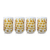 Zodax Amber Abbeville Glass Tumblers, Set Of 4