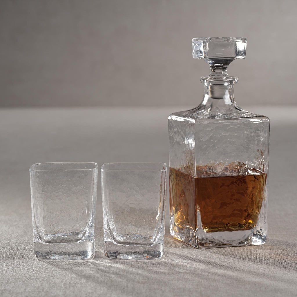 Zodax Puertollano Hammered Glass Decanter